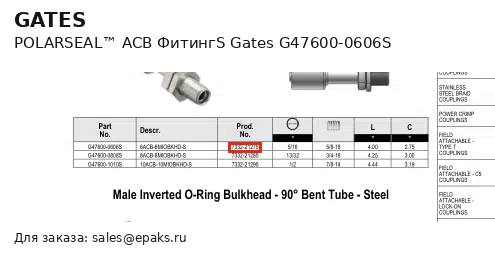 Gates G47600-0606S