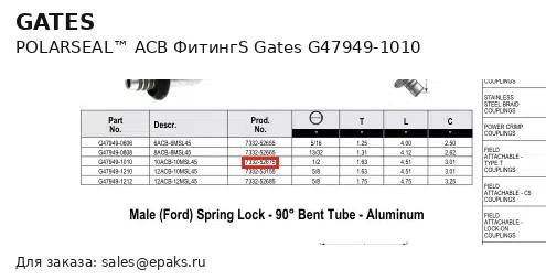 Gates G47949-1010