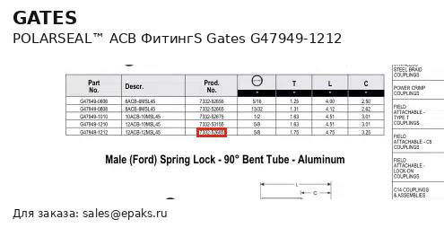 Gates G47949-1212