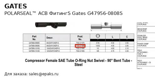Gates G47956-0808S