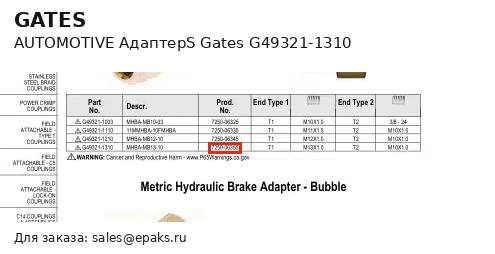 Gates G49321-1310