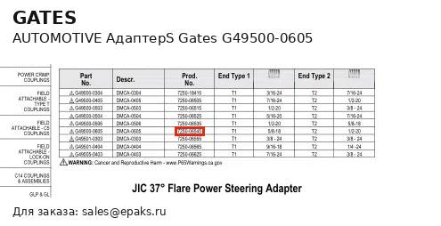 Gates G49500-0605