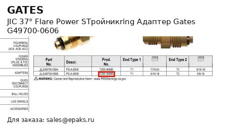 Gates G49700-0606