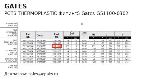 Gates G51100-0302