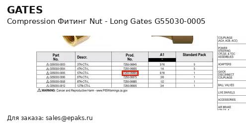 Gates G55030-0005