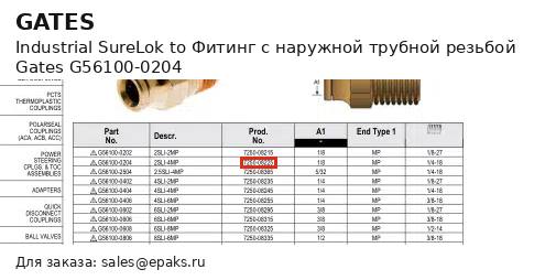 Gates G56100-0204