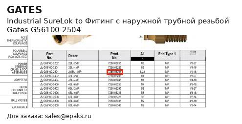 Gates G56100-2504