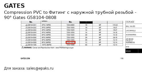 Gates G58104-0808