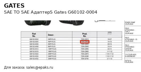 Gates G60102-0004
