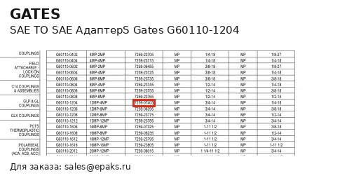 Gates G60110-1204