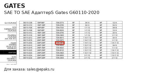 Gates G60110-2020