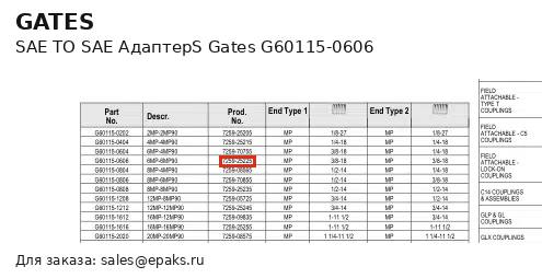 Gates G60115-0606