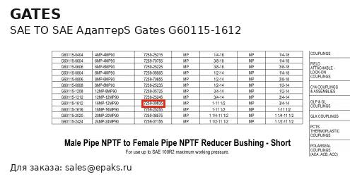 Gates G60115-1612