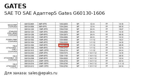 Gates G60130-1606