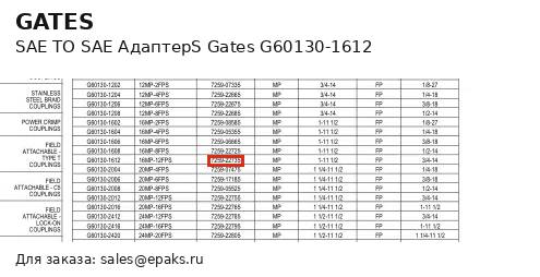 Gates G60130-1612