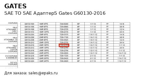 Gates G60130-2016