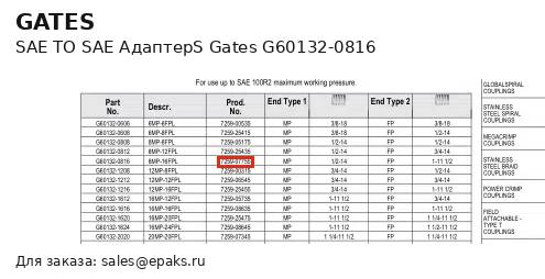 Gates G60132-0816
