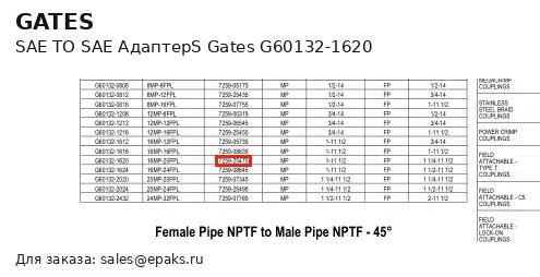 Gates G60132-1620