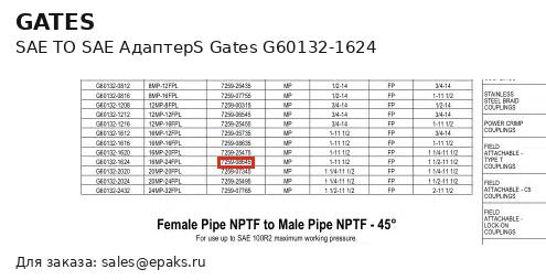 Gates G60132-1624