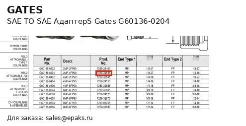 Gates G60136-0204
