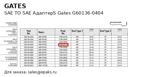 Gates G60136-0404
