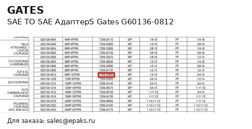 Gates G60136-0812