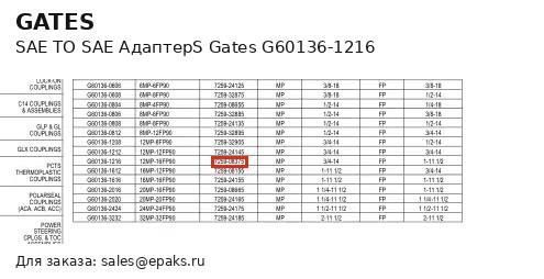 Gates G60136-1216