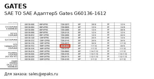 Gates G60136-1612