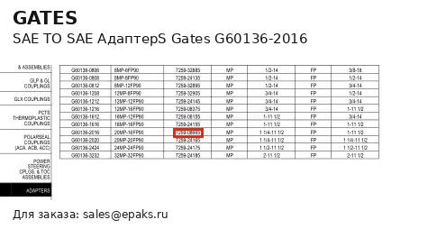 Gates G60136-2016