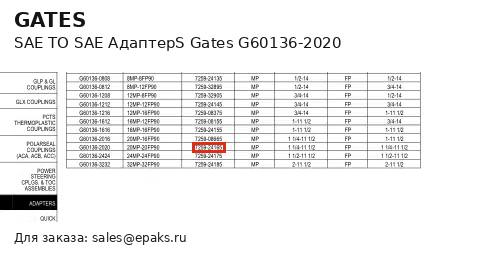 Gates G60136-2020