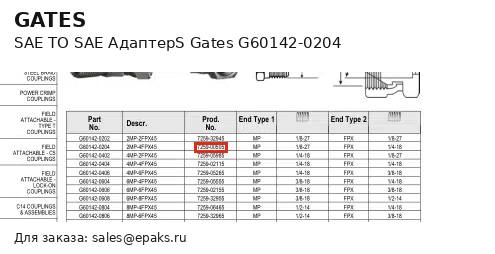 Gates G60142-0204