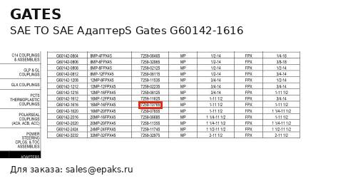 Gates G60142-1616
