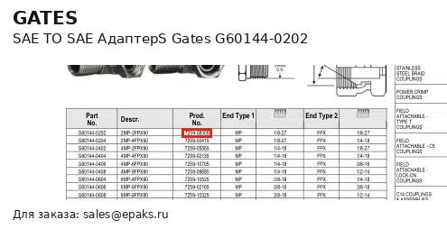 Gates G60144-0202