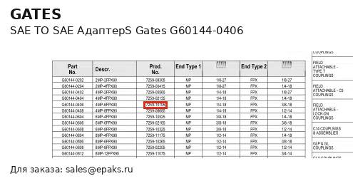 Gates G60144-0406