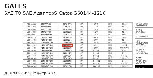 Gates G60144-1216