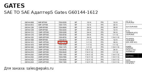 Gates G60144-1612