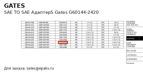 Gates G60144-2420