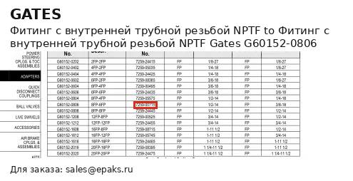 Gates G60152-0806
