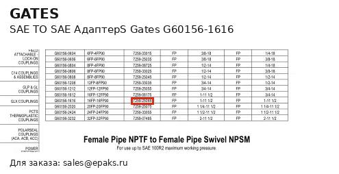 Gates G60156-1616