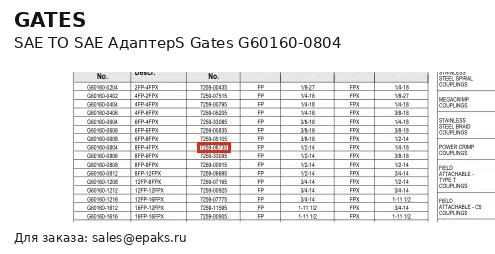Gates G60160-0804