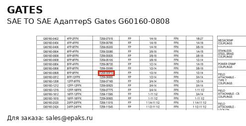 Gates G60160-0808