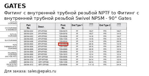 Gates G60164-0604