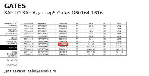 Gates G60164-1616