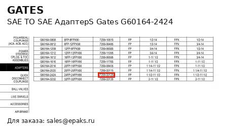 Gates G60164-2424