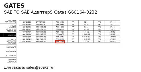 Gates G60164-3232