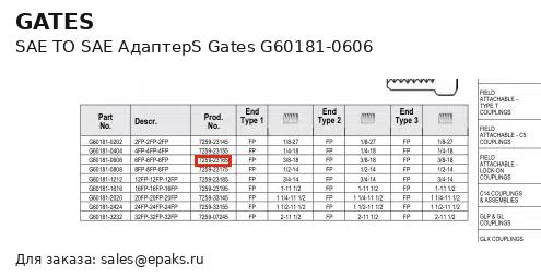 Gates G60181-0606