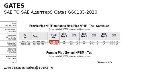Gates G60183-2020