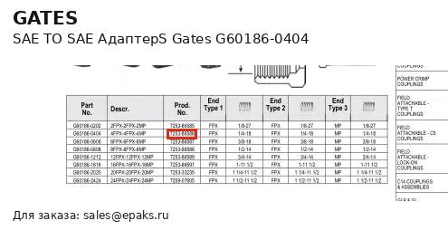 Gates G60186-0404