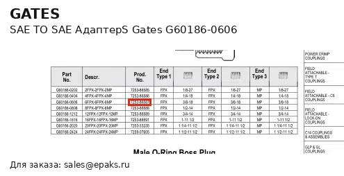 Gates G60186-0606