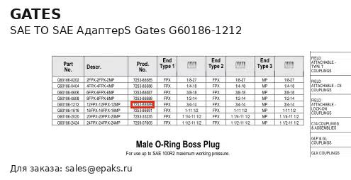 Gates G60186-1212